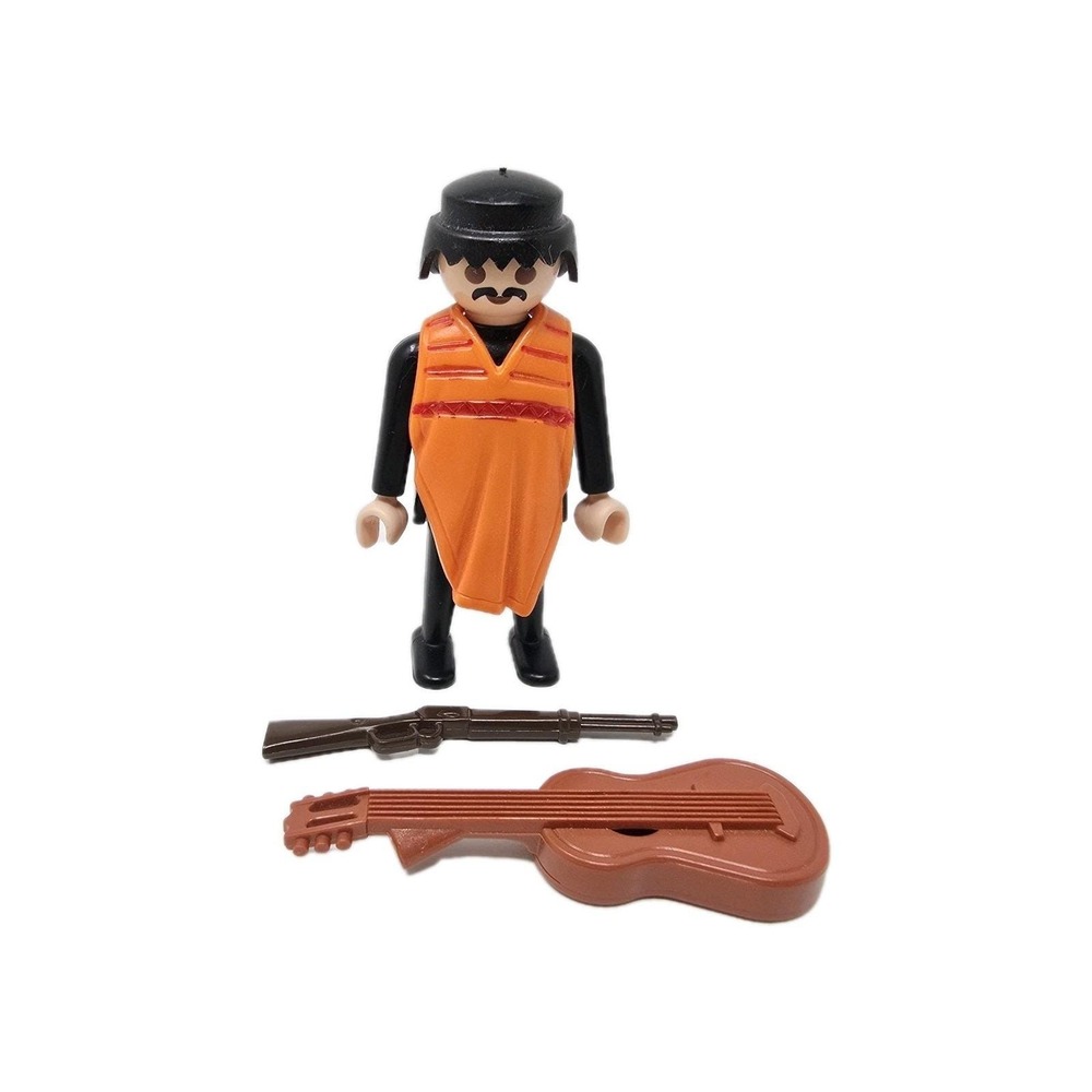 Playmobil Vintage 3384 Mexican Guitarist Western Musician Male Adult Figure